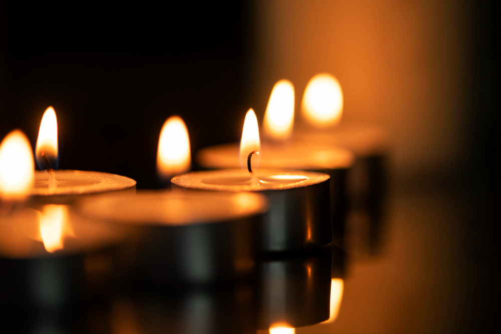 candles used for practicing mindfulness
